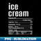 Thanksgiving Christmas Ice Cream Nutrition Fact 1 - Premium Sublimation Digital Download