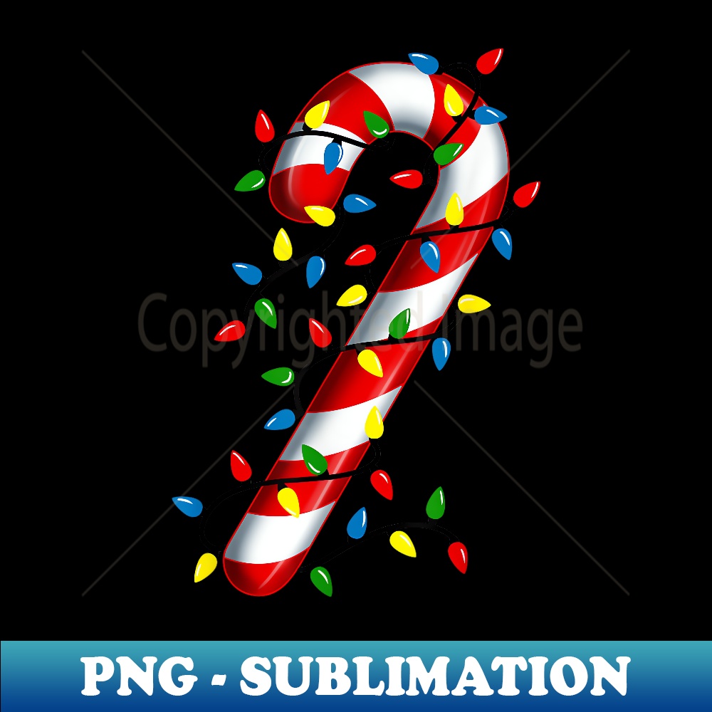 Candy Cane Christmas Lights Blue Green Red and White Costume - Digital Sublimation Download File
