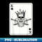 Couple Matching King And Queen of Spades 22 Skull Goth Punk - PNG Transparent Sublimation File