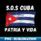 1 sos cuba flag patria y vida cubans pride - PNG Transparent Sublimation File