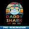 Retro Vintage Daddy Shark For Father - Instant Sublimation Digital Download