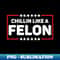 convicted felon, Chillin Like A FELON Trump For President - Retro PNG Sublimation Digital Download