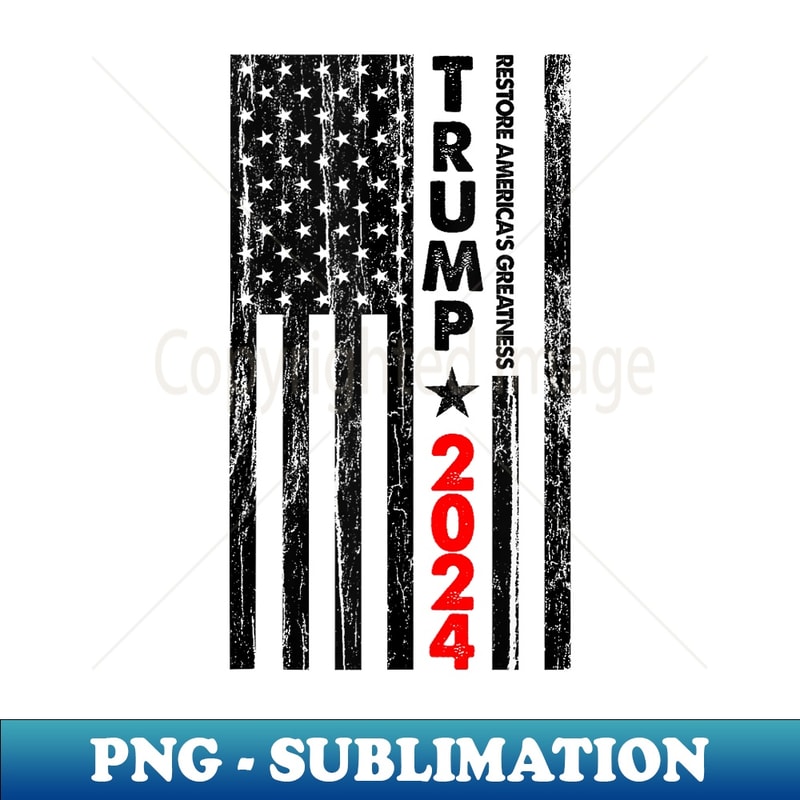 Donald Trump 2024 USA Presidential Election Republican - Artistic Sublimation Digital File