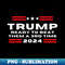 Trump 2024, He'll Be Back, Ready to Beat them a 3rd Time - Trendy Sublimation Digital Download