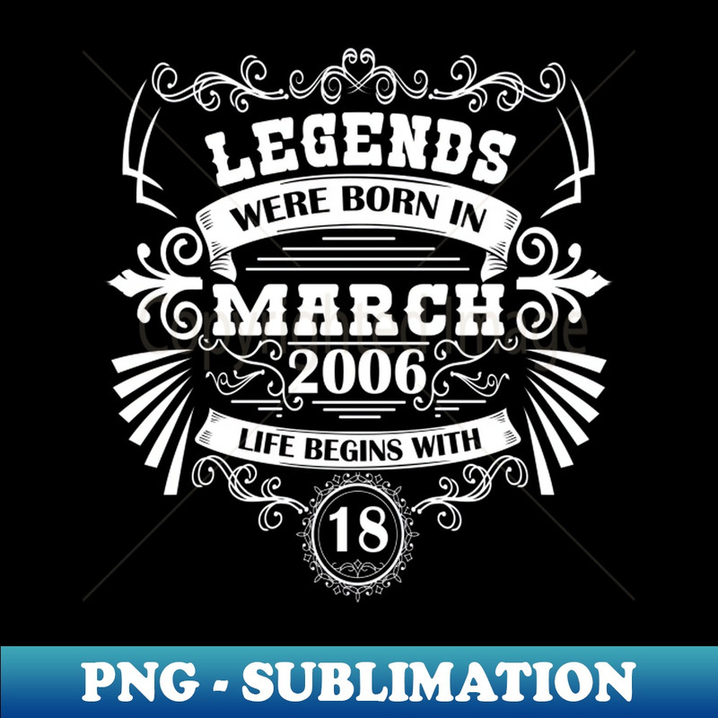 18th birthday born in 2006 sayings for boys and girls born in - Premium PNG Sublimation File
