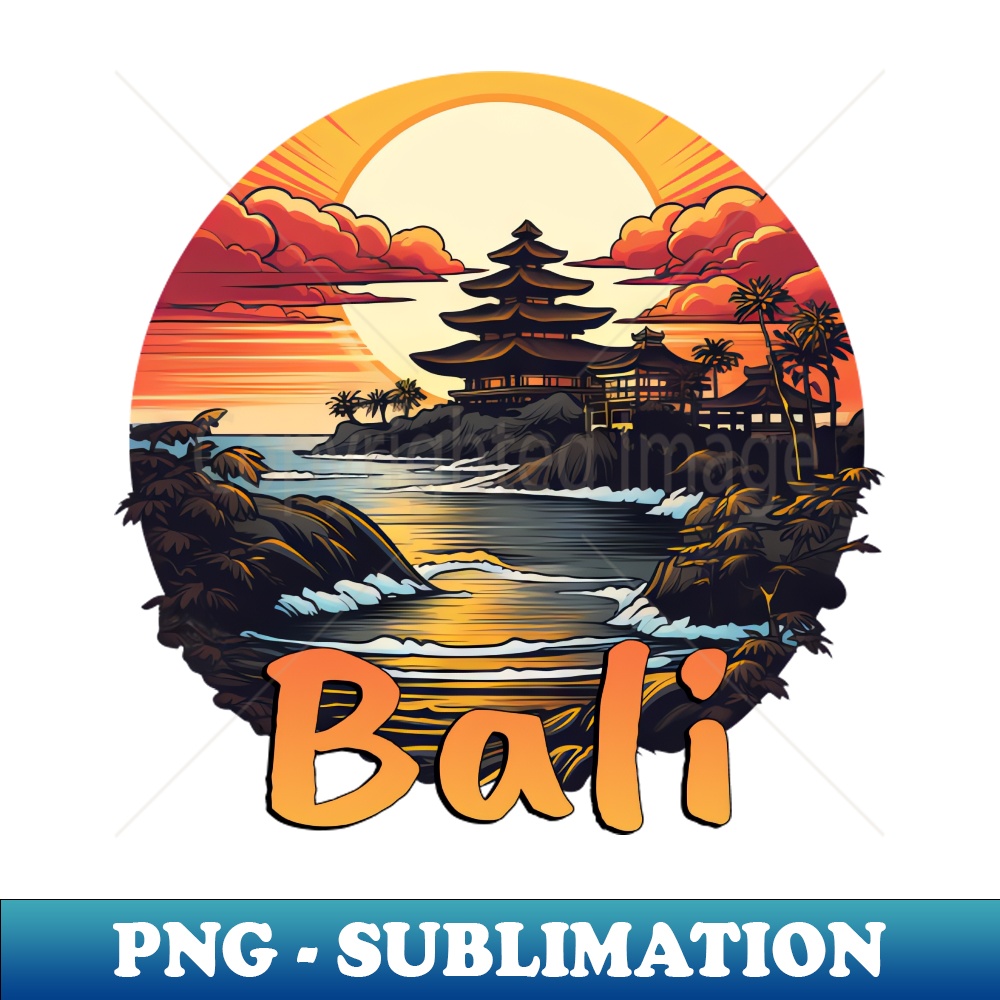 Bali Sunset Complete Beach Vacation - PNG Transparent Sublimation File