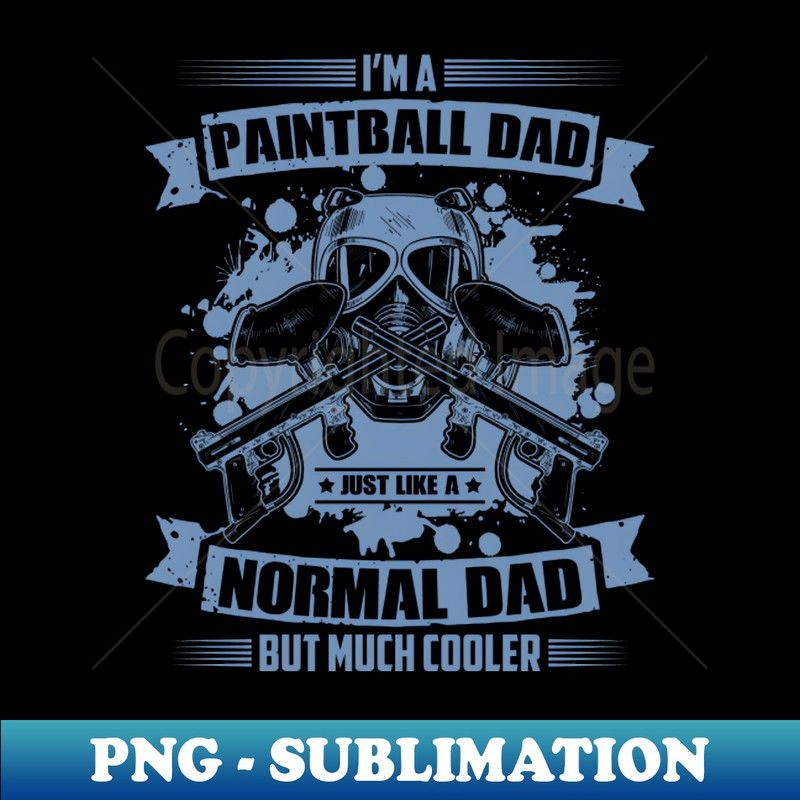Paintball dad paintball sayings German - Signature Sublimation PNG File