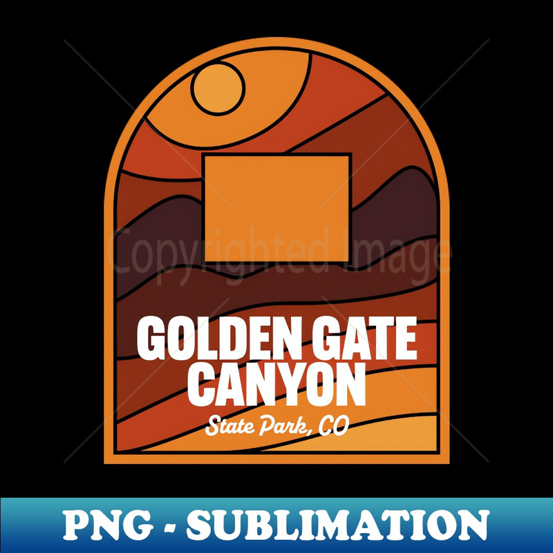 Golden Gate Canyon State Park Colorado - Trendy Sublimation Digital Download
