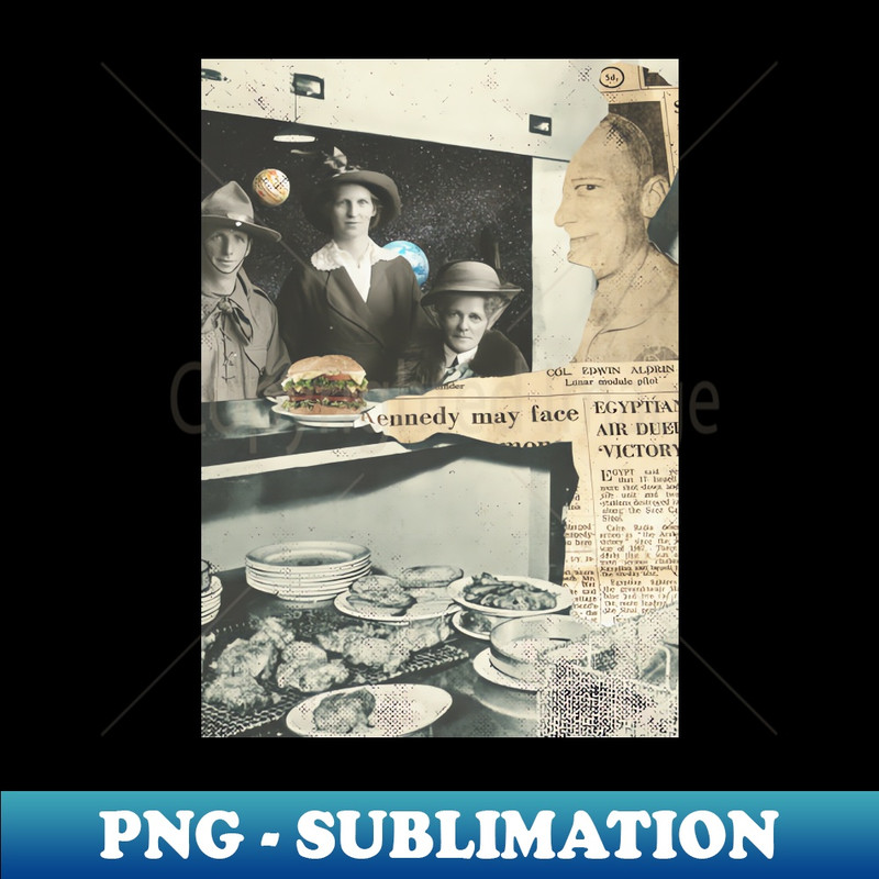 SPACE LUNCH - Artistic Sublimation Digital File