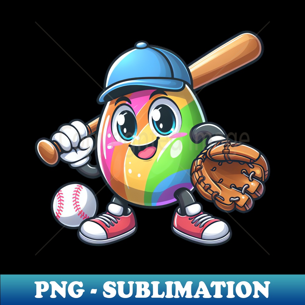 Easter egg baseball design for baseball fans - Professional Sublimation Digital Download