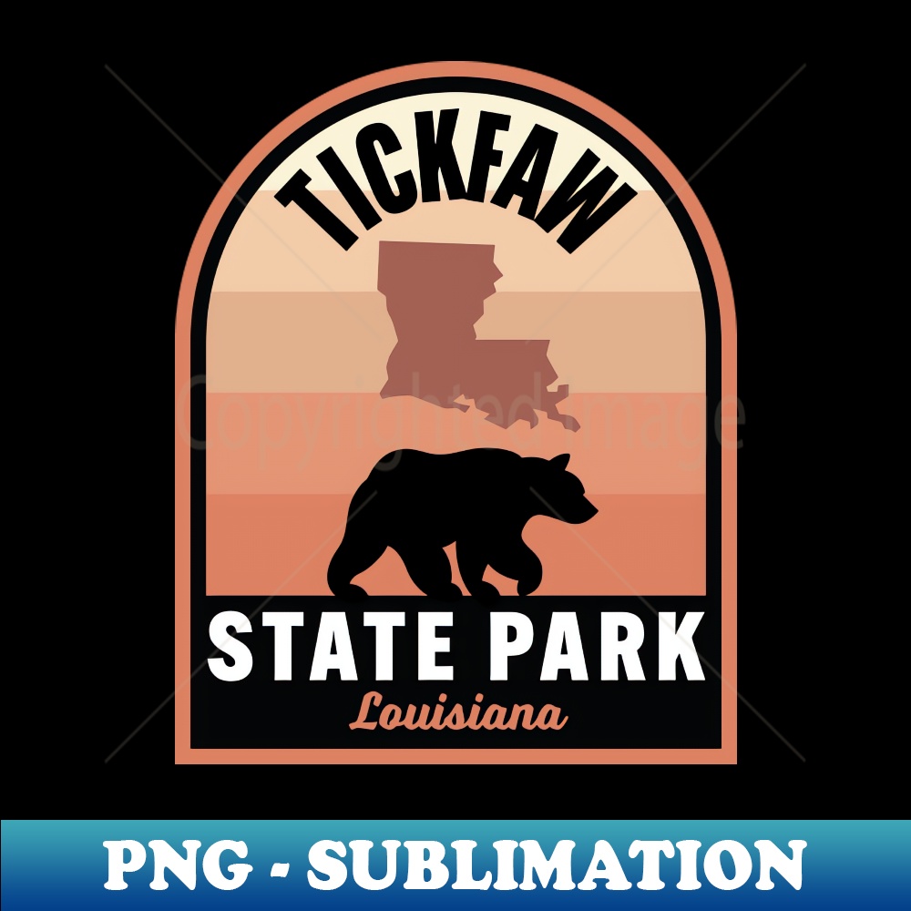 Tickfaw State Park LA Bear - High-Quality PNG Sublimation Download