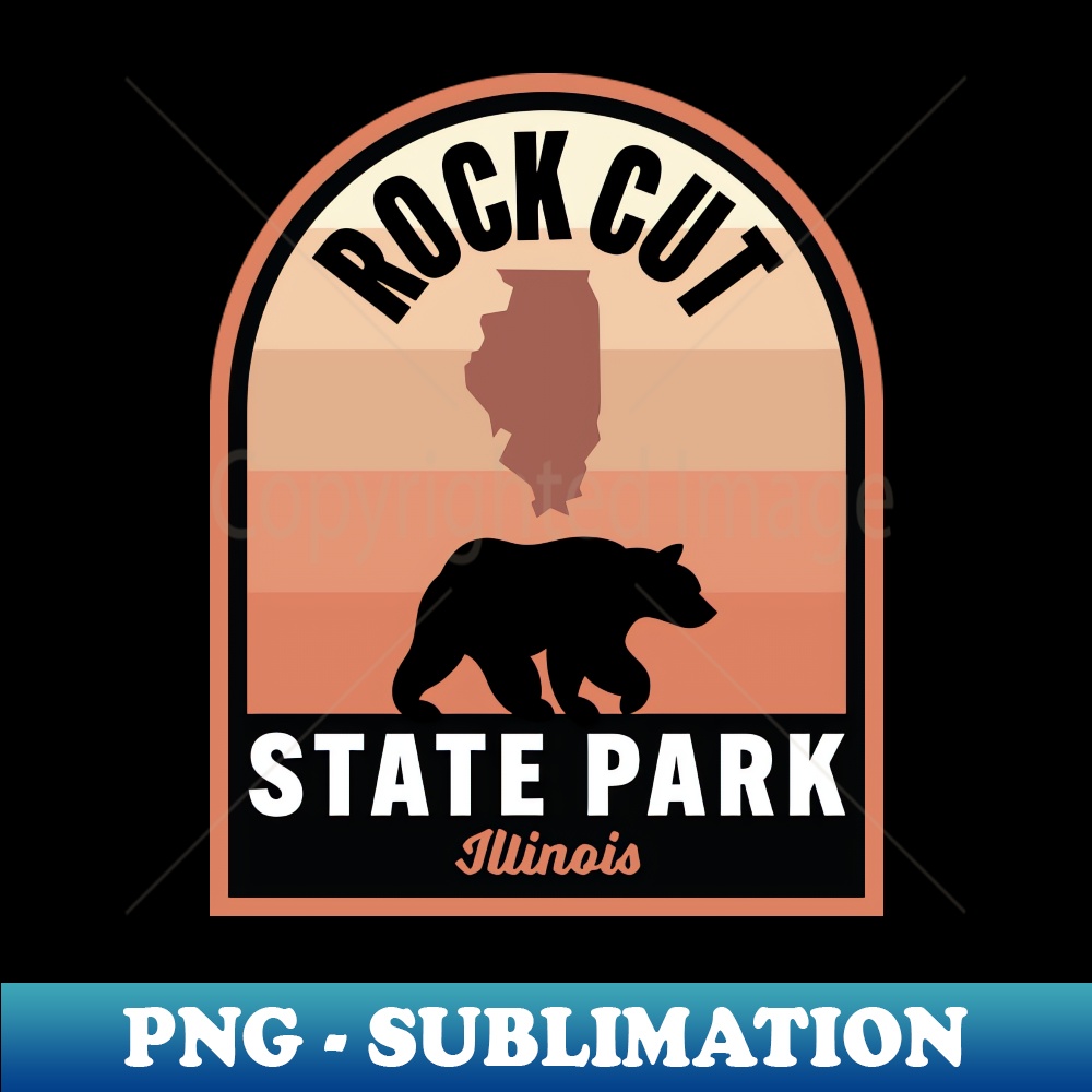 Rock Cut State Park IL Bear - Exclusive PNG Sublimation Download