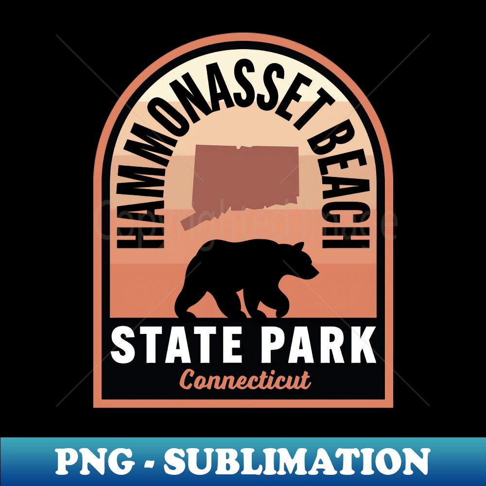 Hammonasset Beach State Park CT Bear - Premium Sublimation Digital Download