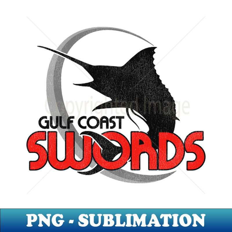 Defunct Gulf Coast Swords Hockey Team - PNG Transparent Sublimation Design