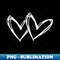 Heart two hearts - Instant PNG Sublimation Download