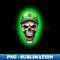 Lucky Skull Green Cap - Decorative Sublimation PNG File
