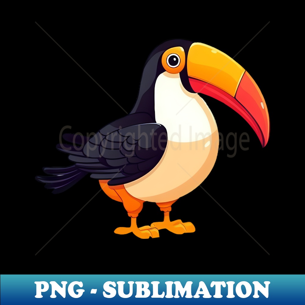 Toucan in Paradise Colorful Jungle Inhabitant - PNG Transparent Sublimation File