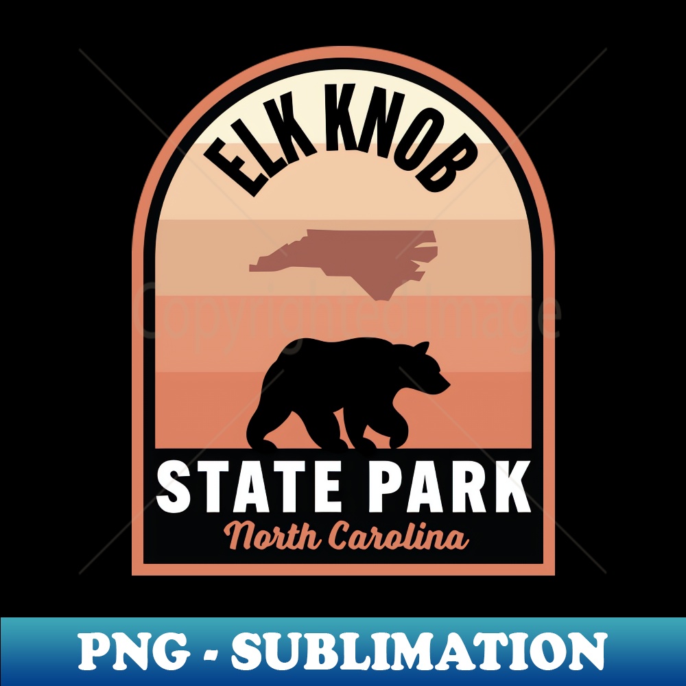 Elk Knob State Park NC Bear - Signature Sublimation PNG File