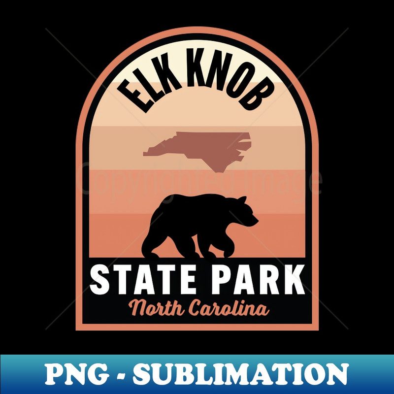 Elk Knob State Park NC Bear - Signature Sublimation PNG File