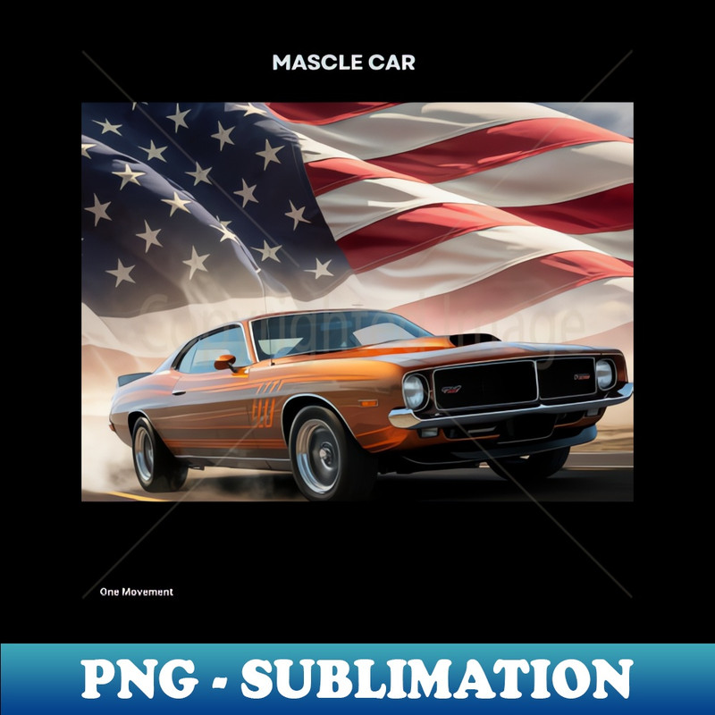 muscle car - Artistic Sublimation Digital File
