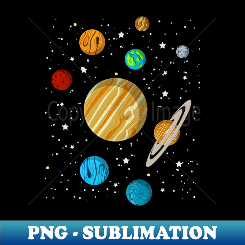Astronomy Galaxy Planets Sapce Science Astronaut Solar System - Unique Sublimation PNG Download