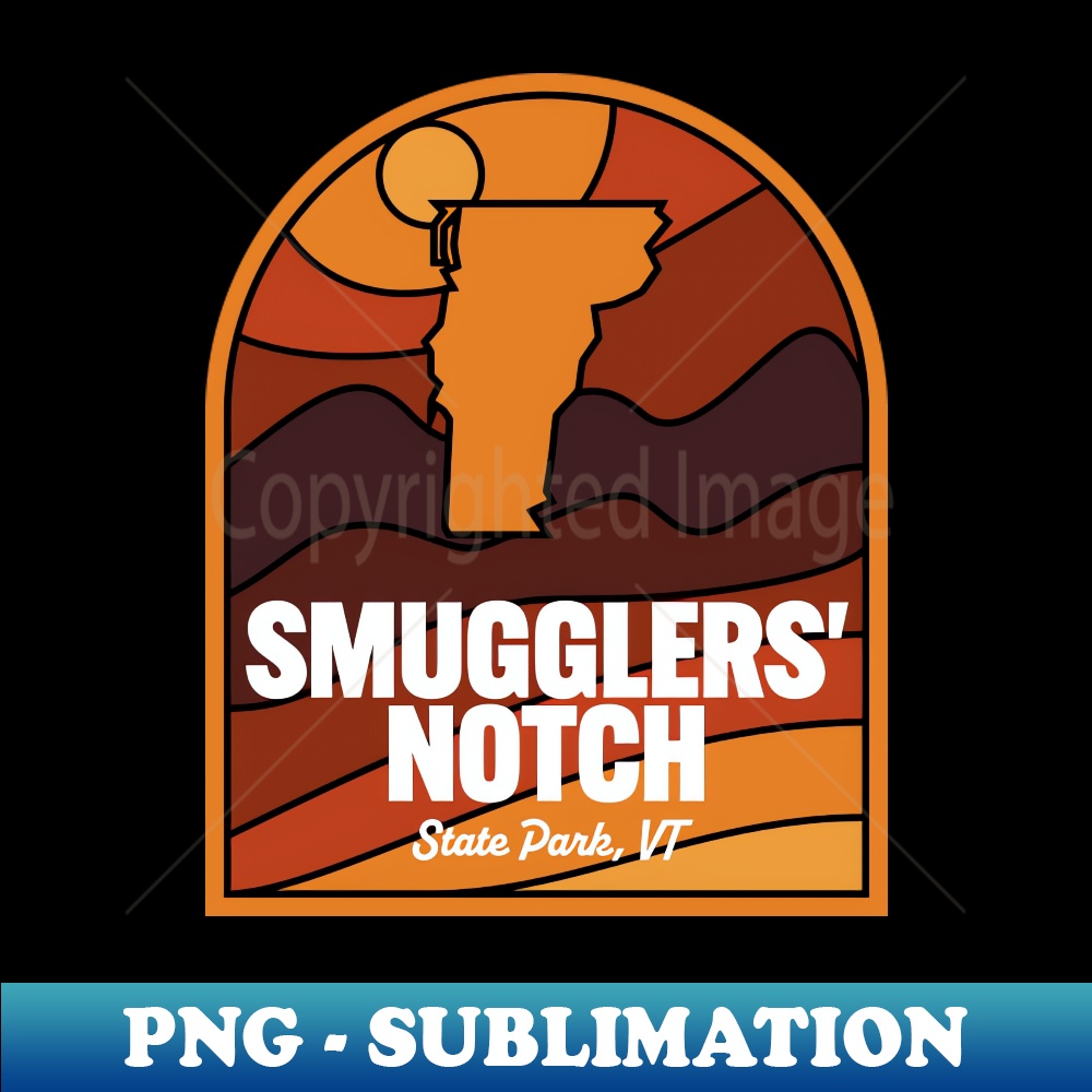 Smugglers' Notch State Park Vermont - Vintage Sublimation PNG Download