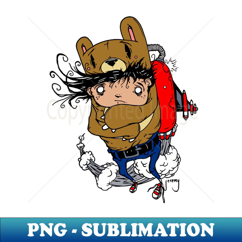 Rocket Bear Boy - Professional Sublimation Digital Download