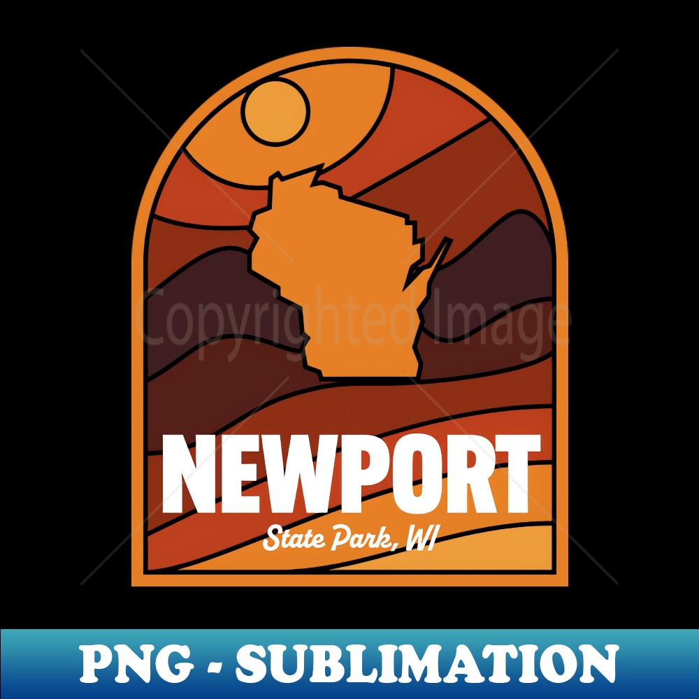 Newport State Park Wisconsin - Decorative Sublimation PNG File