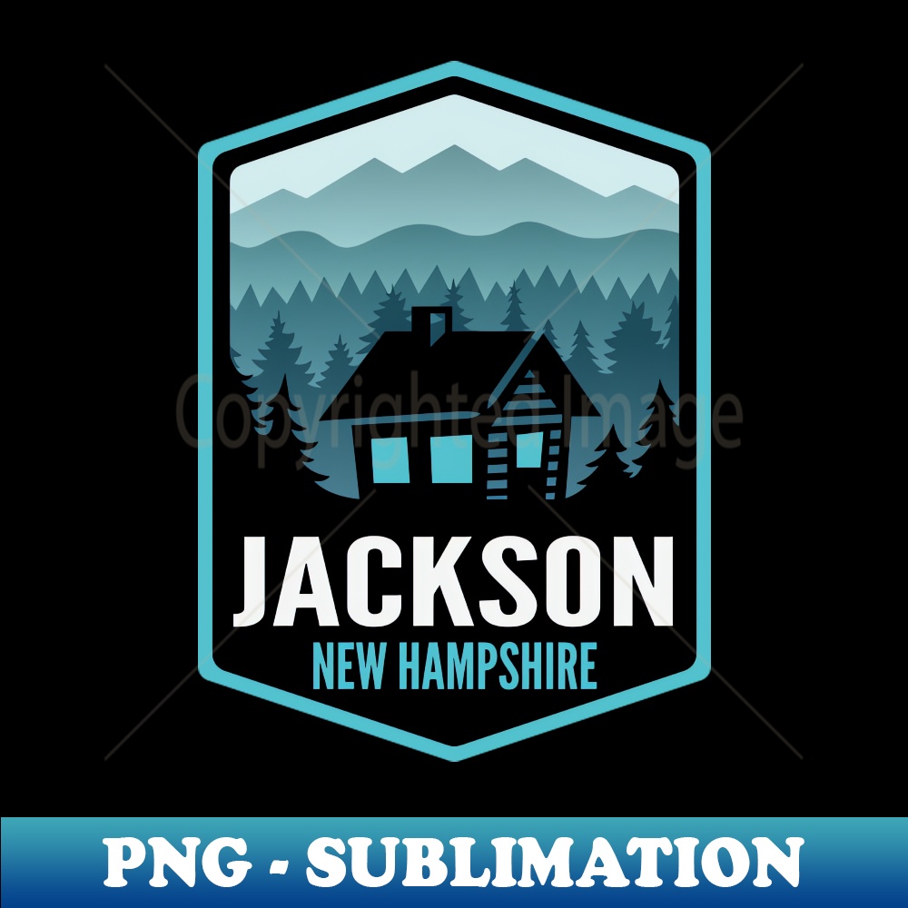 Jackson states Mountain Town Cabin - Special Edition Sublimation PNG File