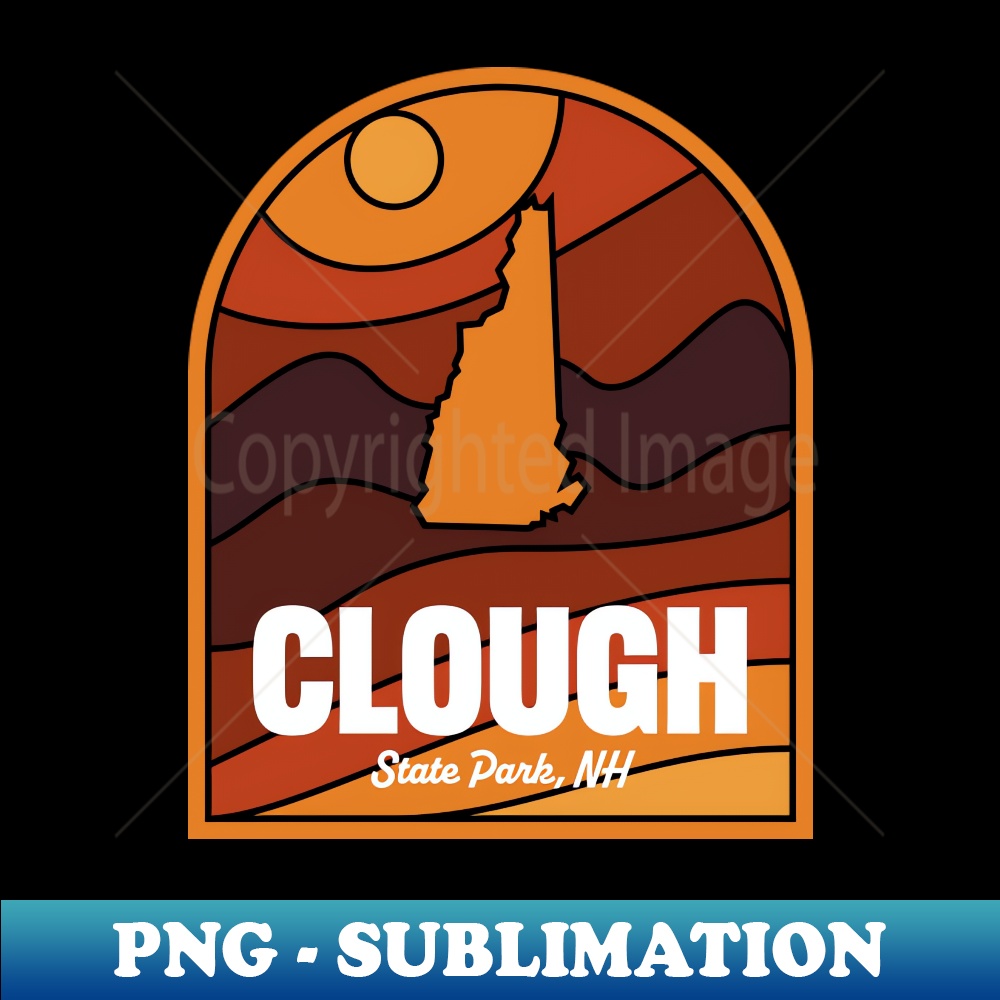 Clough State Park New Hampshire - Modern Sublimation PNG File