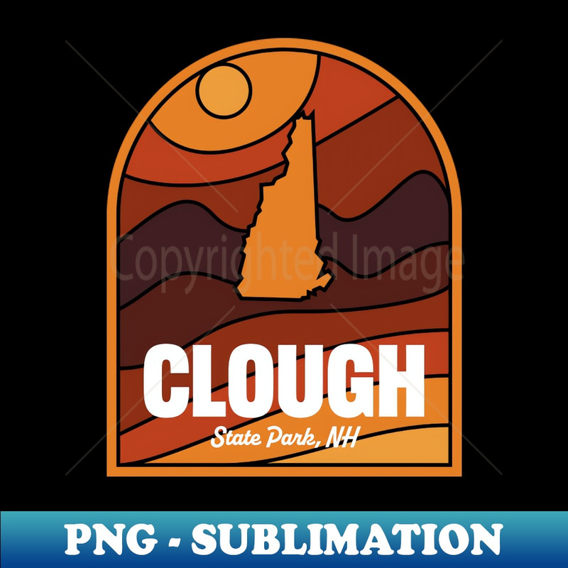 Clough State Park New Hampshire - Modern Sublimation PNG File