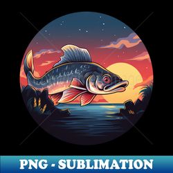 fish - carp and trout sunset