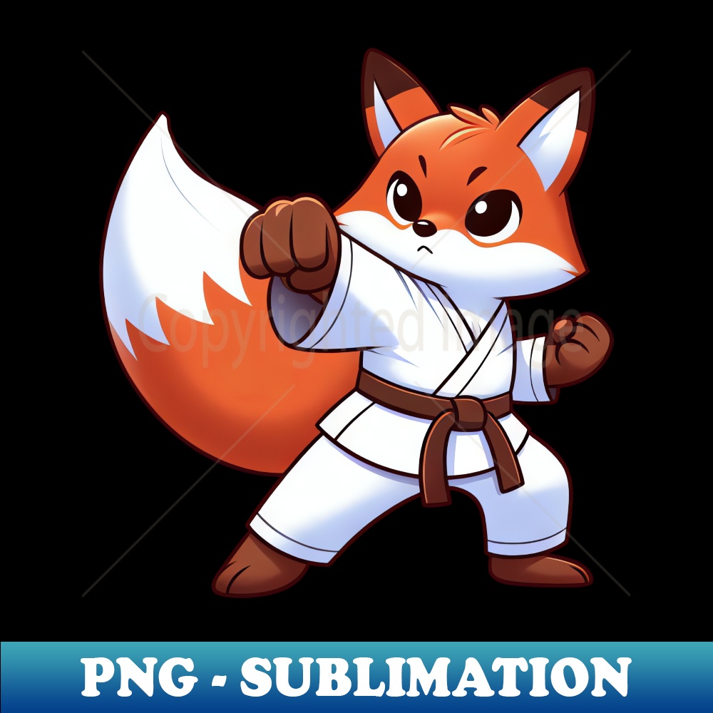 Fox karate Japanese fighting style martial arts - Professional Sublimation Digital Download