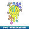 Trippy Smiley Face - Sublimation-Ready PNG File