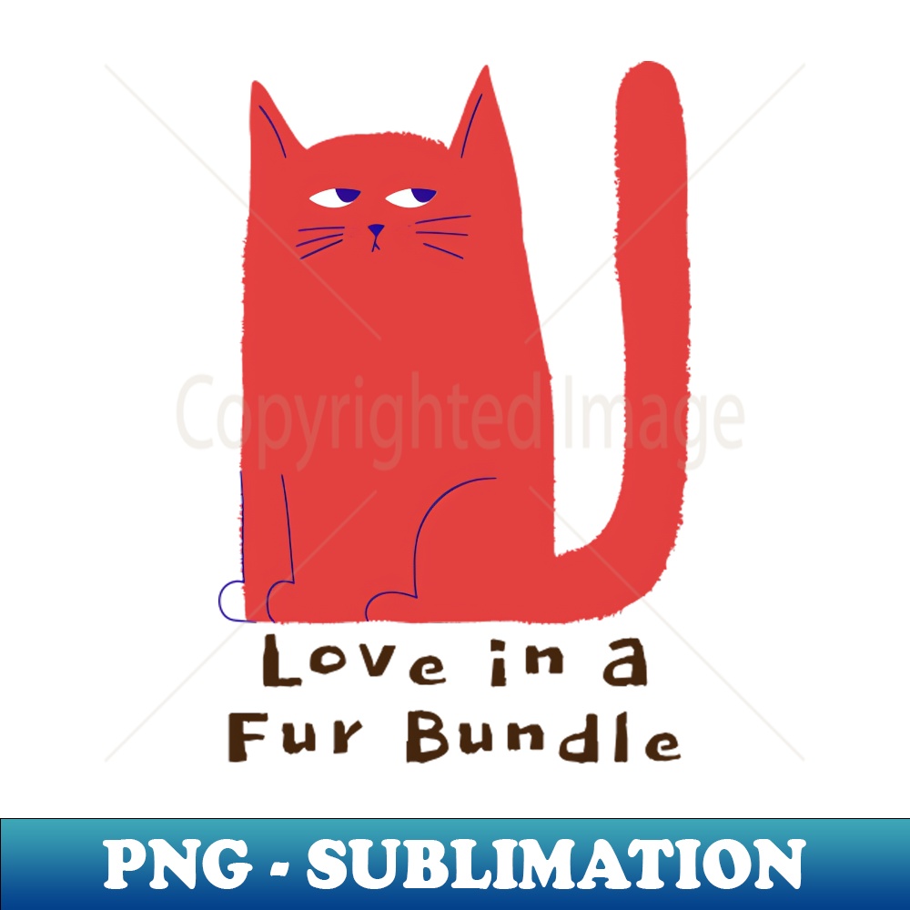 Love in a Fur Bundle Cat Lover - Creative Design Sublimation PNG