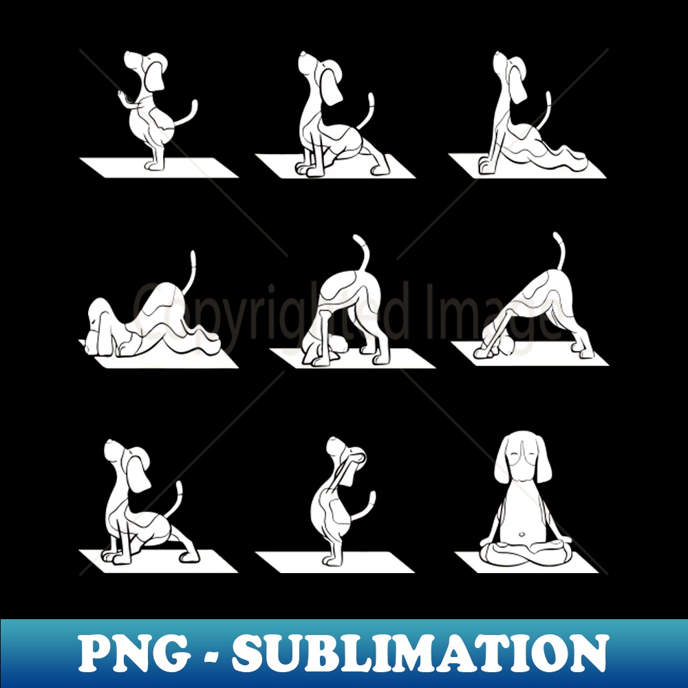 Yoga exercises dog mistress gifts - Sublimation Craft Digital File