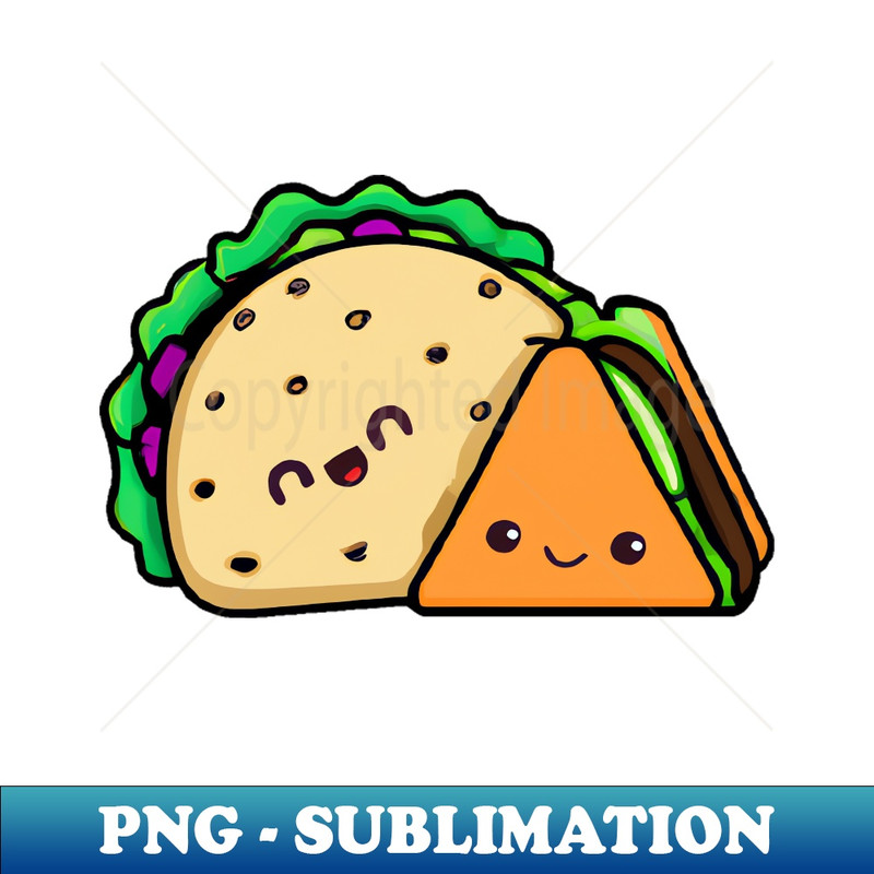 Kawaii hamburger and taco best friends 1091.jpg