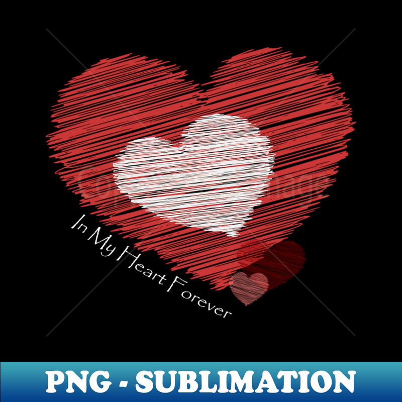 Red Valentine Heart - Ready to Print Sublimation File