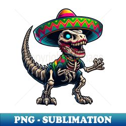 cinco de mayo t-rex vs zombies - creative art sublimation file