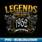 Legends were born in 1952 - Graphic Tee PNG