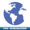 Earth blue planet - Specialty Sublimation PNG Download