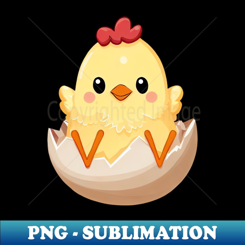 Cute Chick in Egg - Snuggly Design - High Quality Design PNG Download