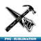 Carpenter tool saw hammer - Printable Sublimation PNG