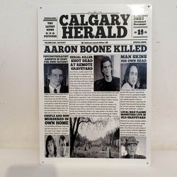 nightbreed newspaper aluminum poster