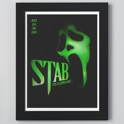 STAB Original Movie Poster 18x24 Matte Print - SCREAM Horror Movie Poster