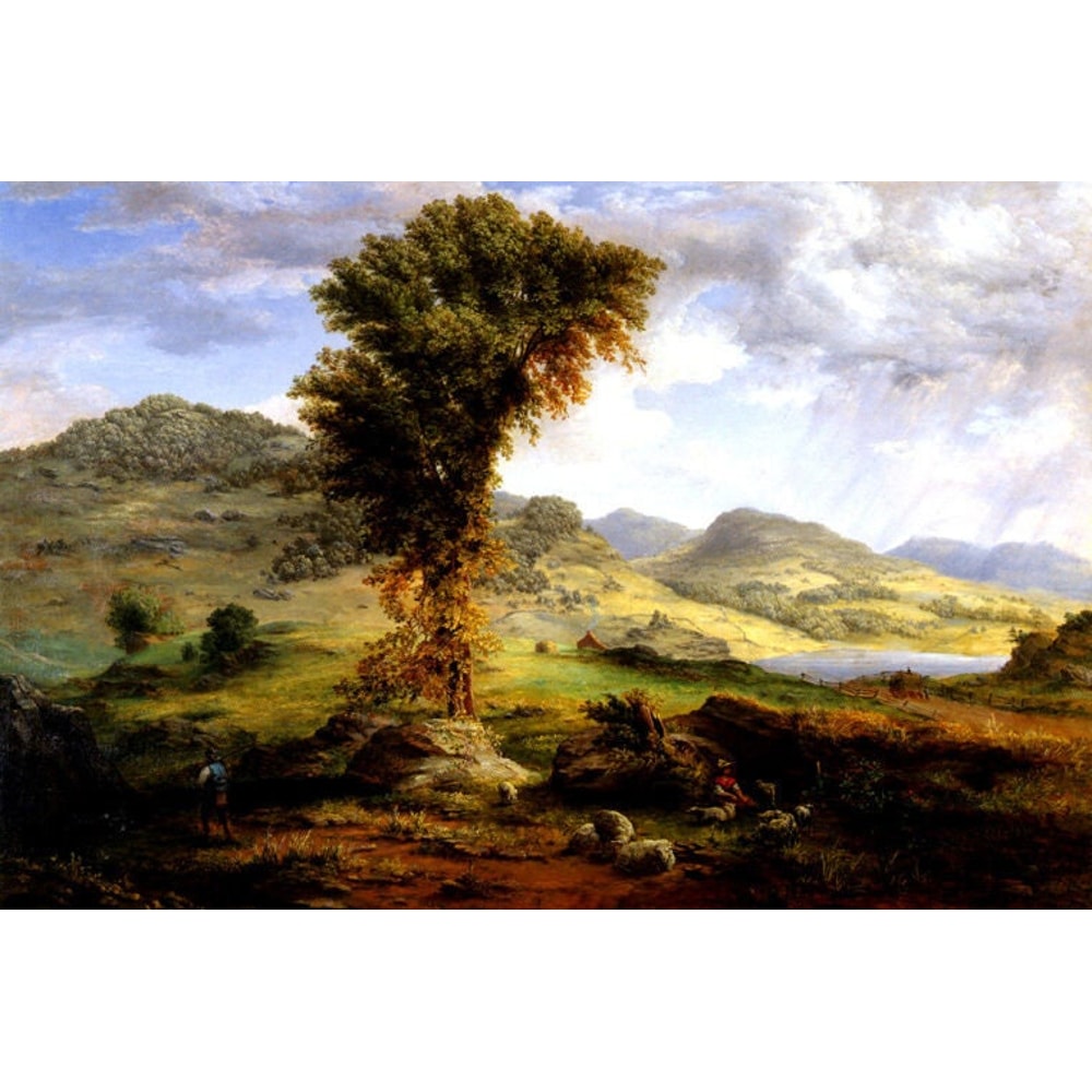 The Sun Shower Reaper Shepherd Nature Landscape Painting By George Inness Repro.jpg