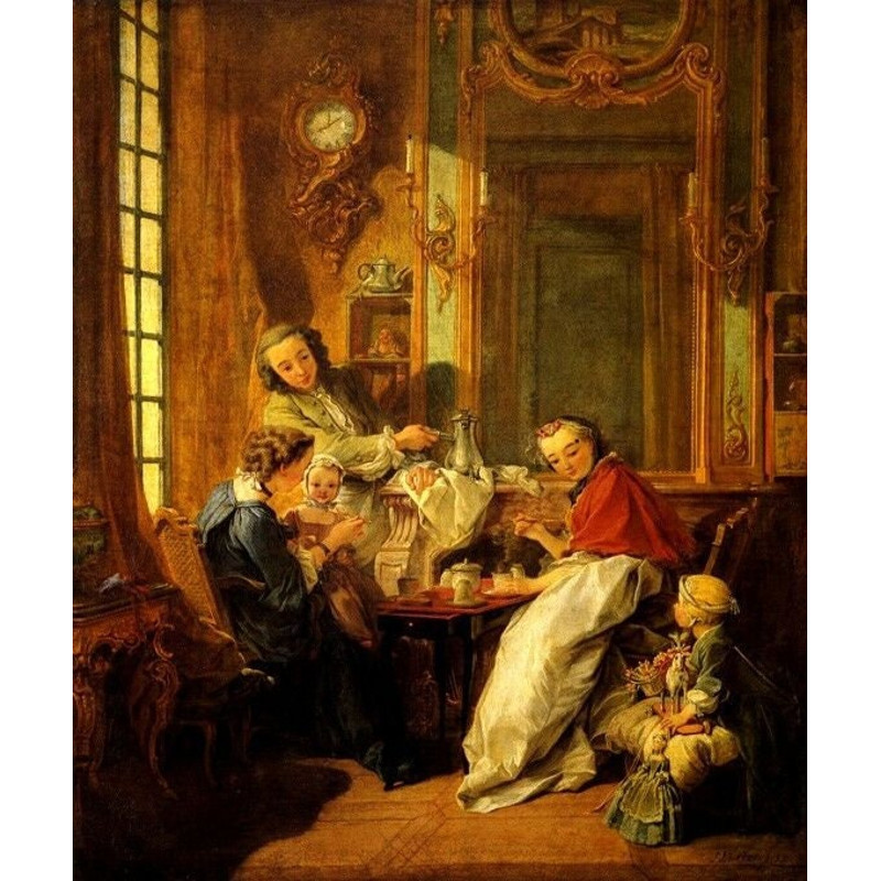 The Luncheon Wealth Women Children Paris 1739 Painting By Francois Boucher Repro.jpg