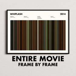 Whiplash Movie Barcode Print, Whiplash Poster, Whiplash Gifts, Whiplash Print, Whiplash Art