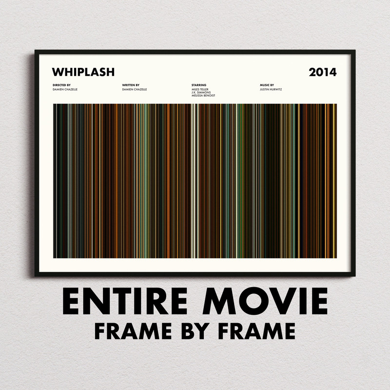 Whiplash Movie Barcode Print, Whiplash Poster, Whiplash Gifts, Whiplash Print, Whiplash Art.jpg