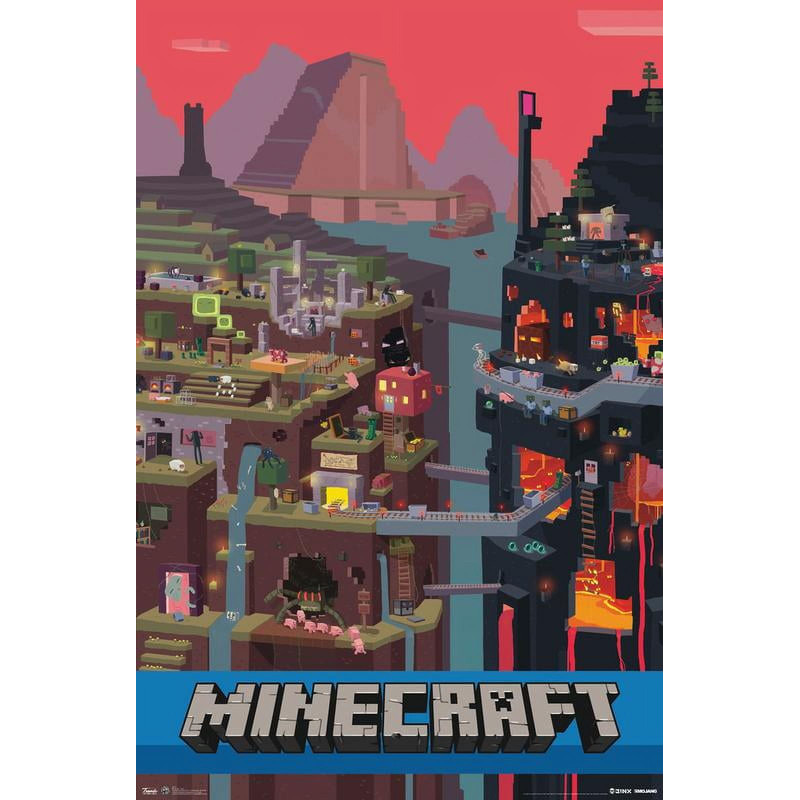 Minecraft - Cube Wall Poster, 22.375 x 34.jpg